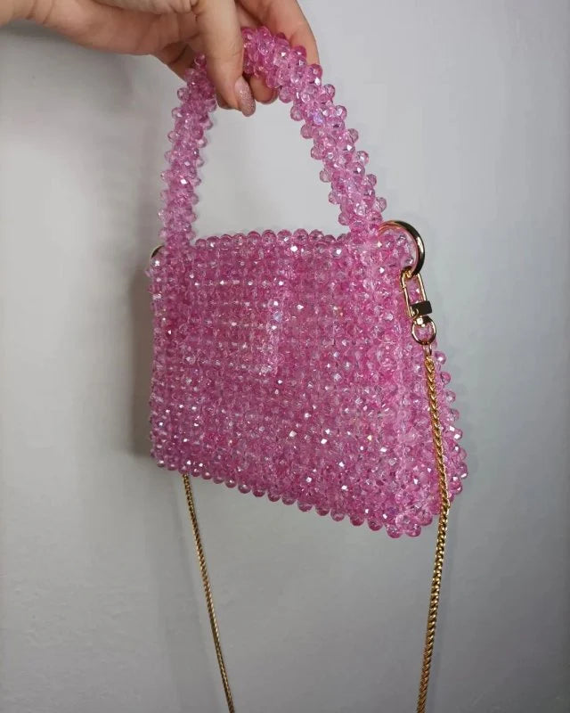 Pink Pearl Top-Handle Bag