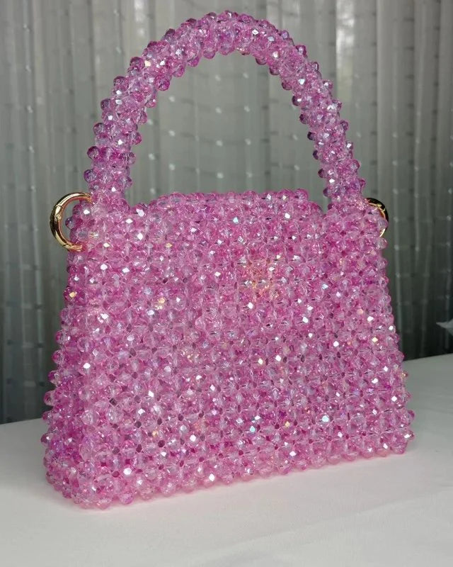 Pink Pearl Top-Handle Bag