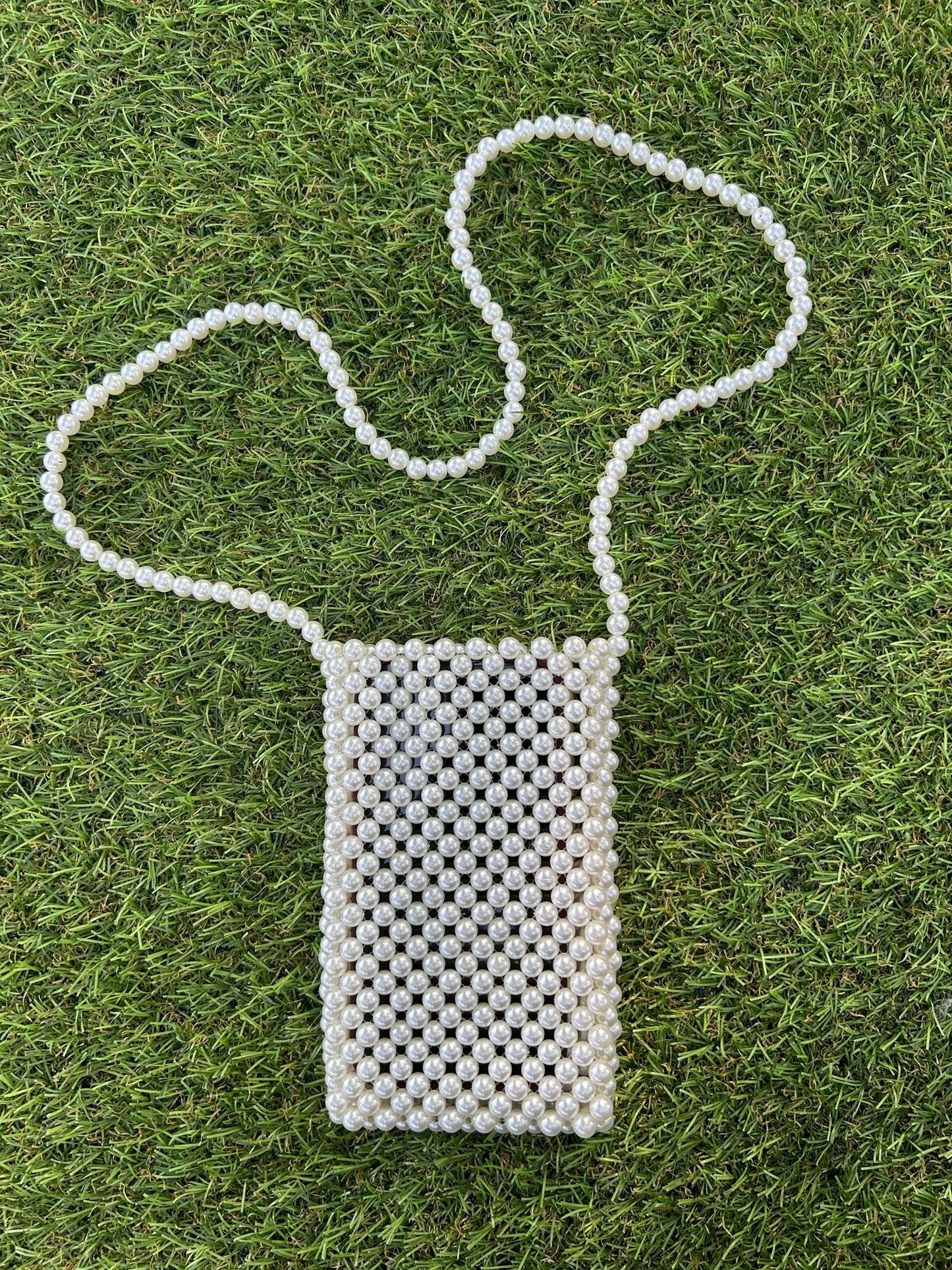 Ivory Serenity Pearl Phone Bag