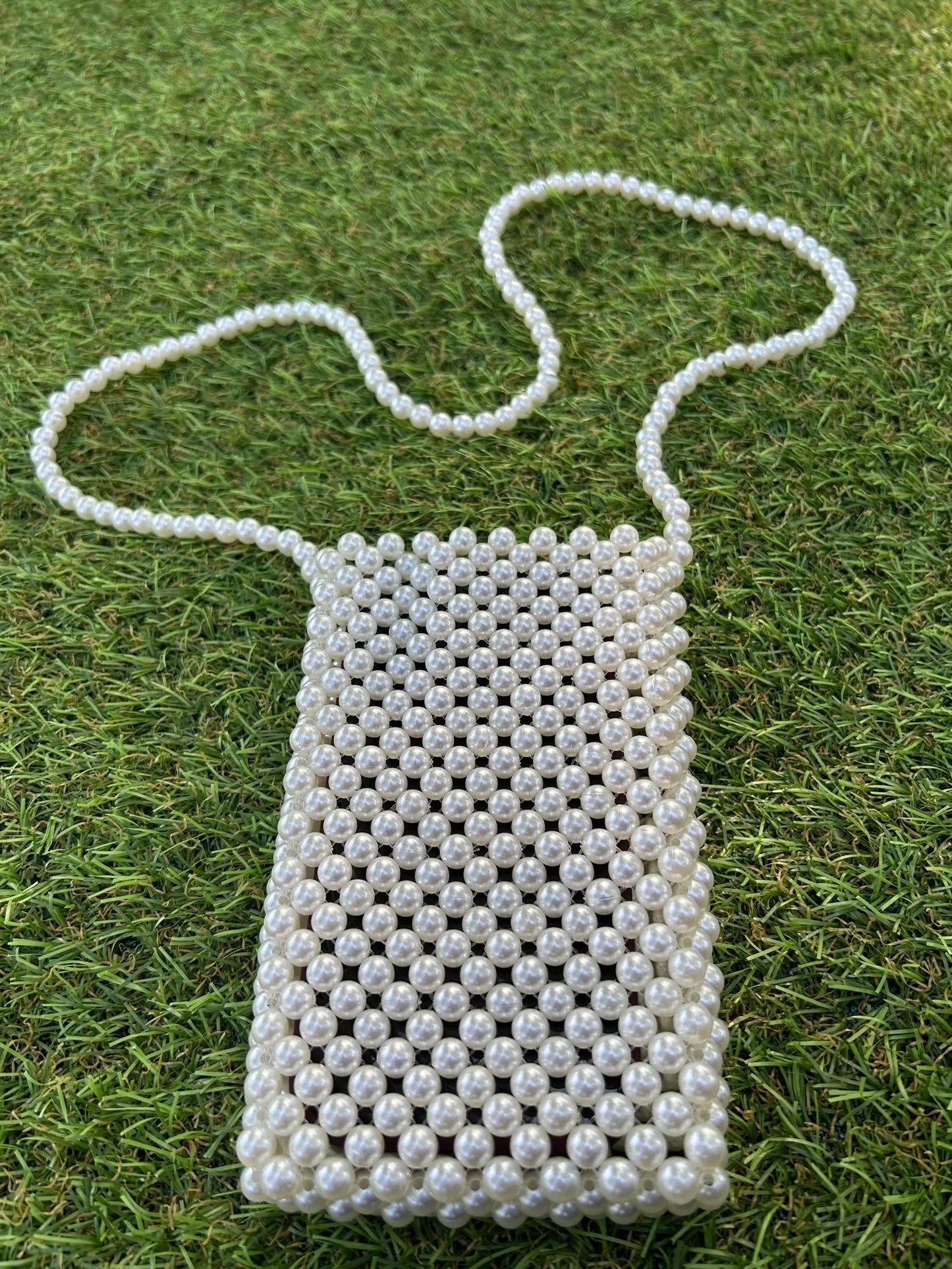 Ivory Serenity Pearl Phone Bag
