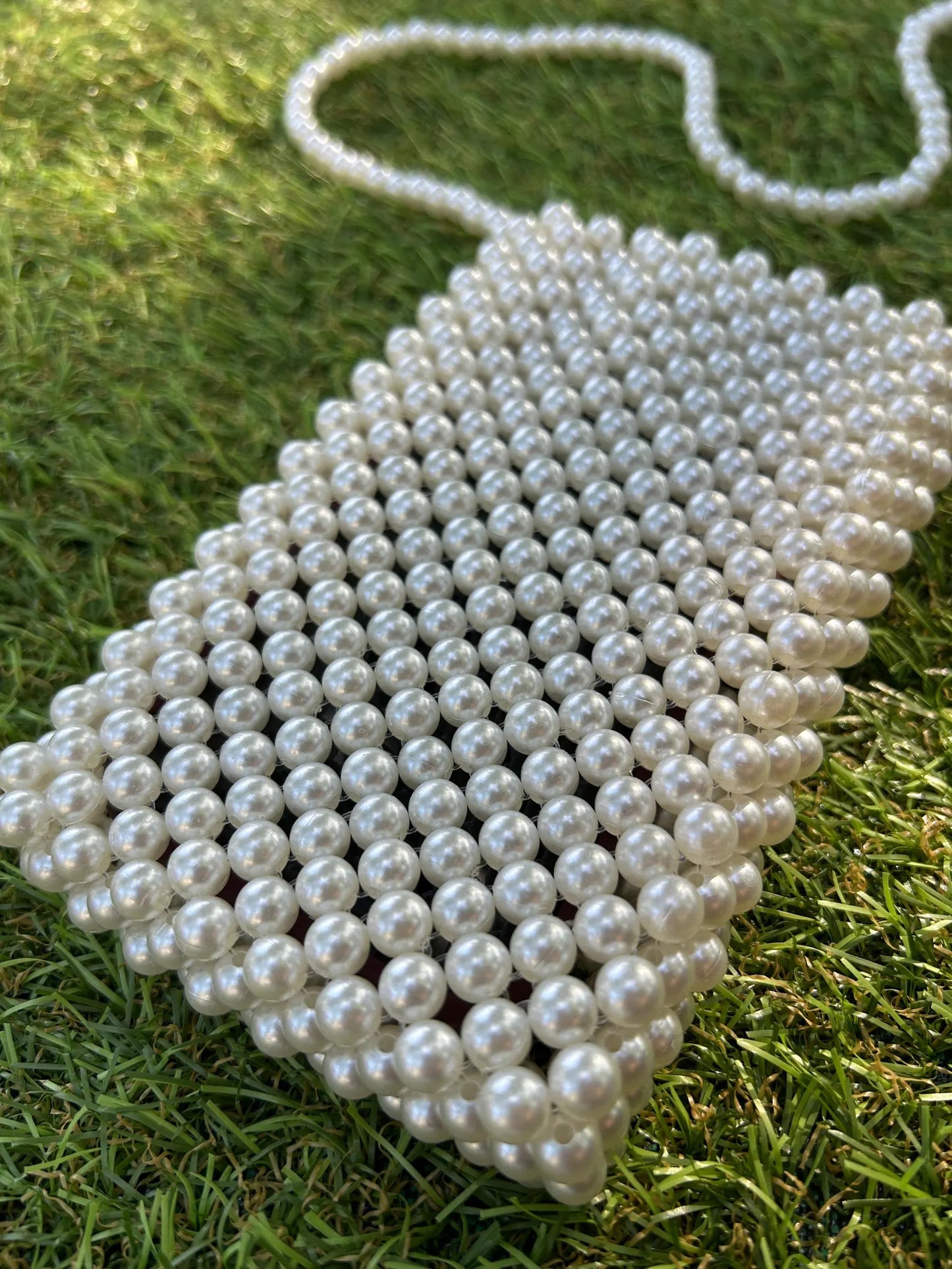 Ivory Serenity Pearl Phone Bag