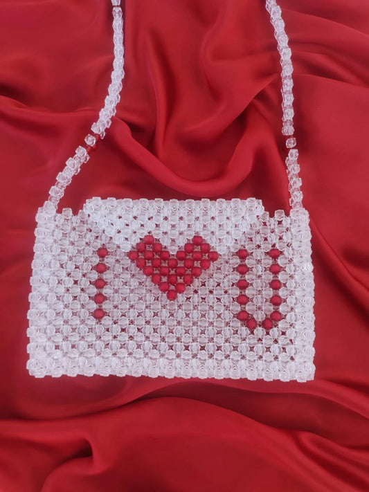 The "I Love You" Custom Beaded Bag