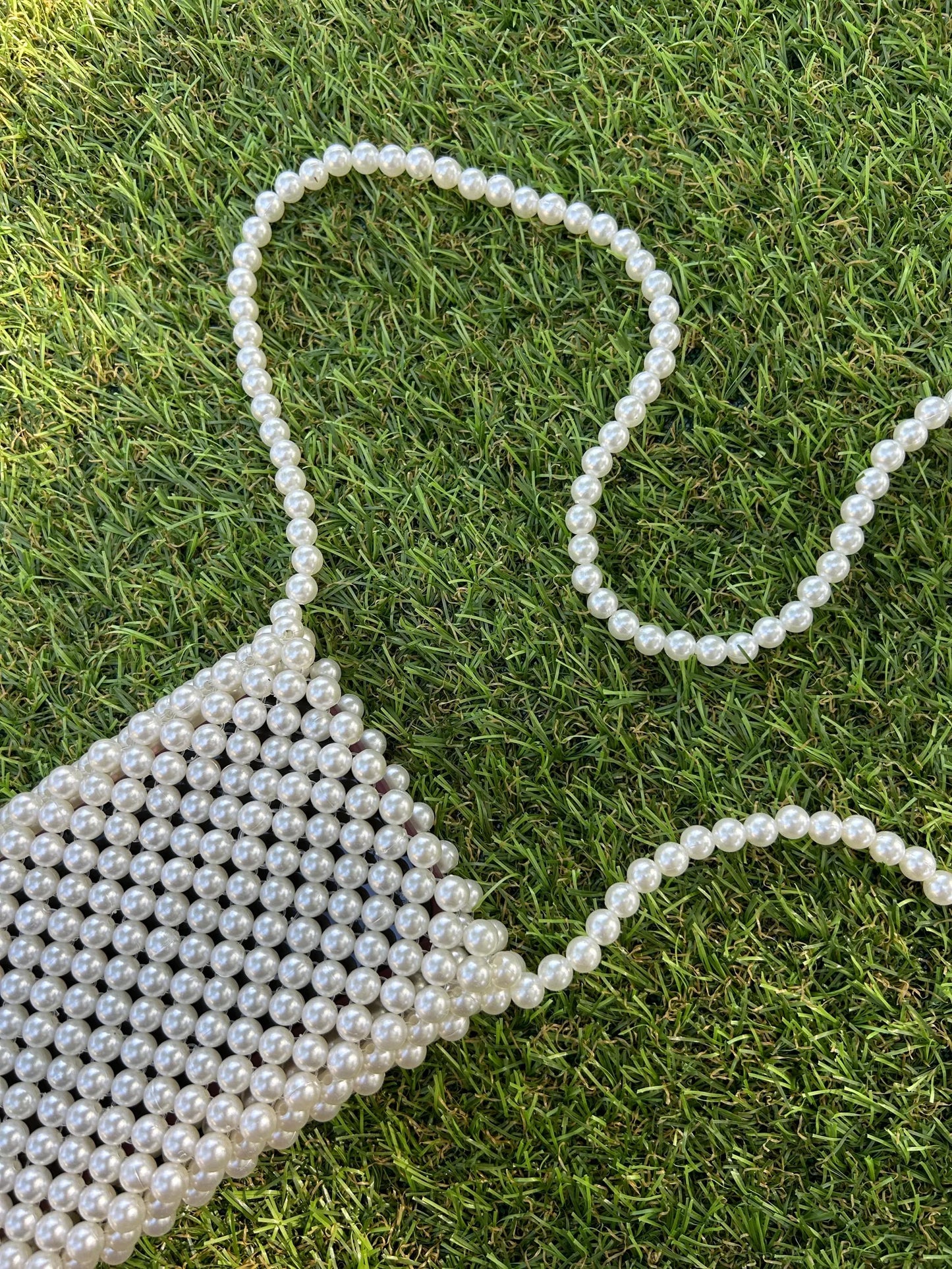Ivory Serenity Pearl Phone Bag